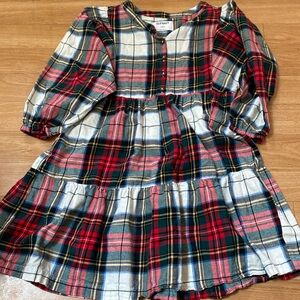 Old navy plaid flannel dress size 10-12